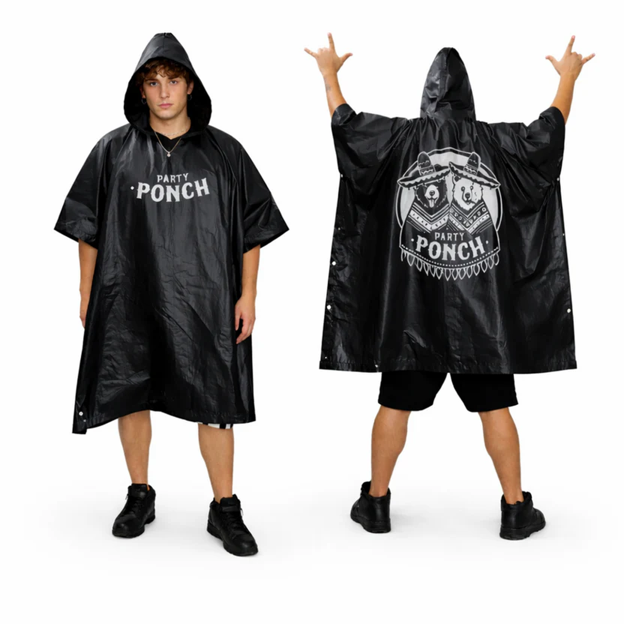PARTY PONCH TWIN PACK BLACK